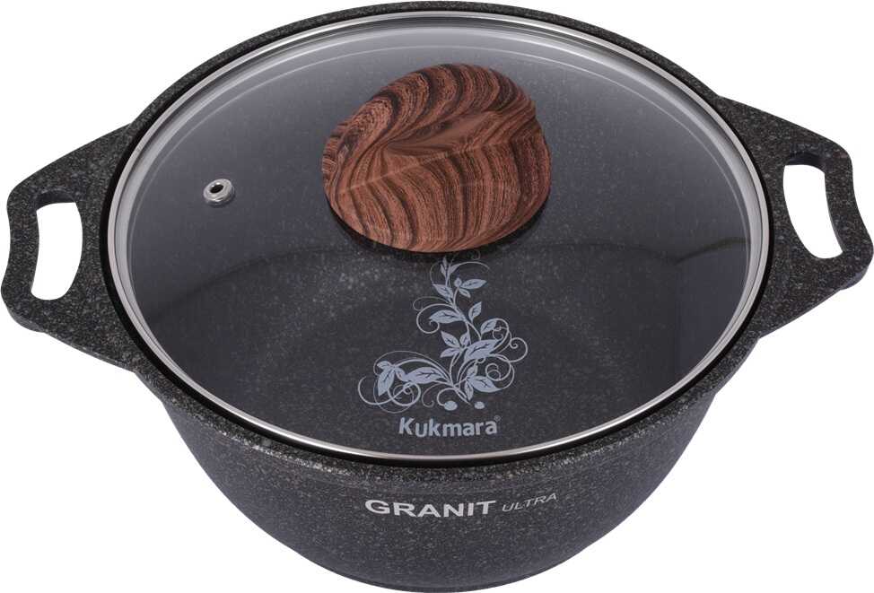 Кастрюля 2,0л Kukmara стеклянная крышка Granit Ultra original кго22а Кастрюля 2,0л Kukmara стеклянная крышка Granit Ultra original кго22а