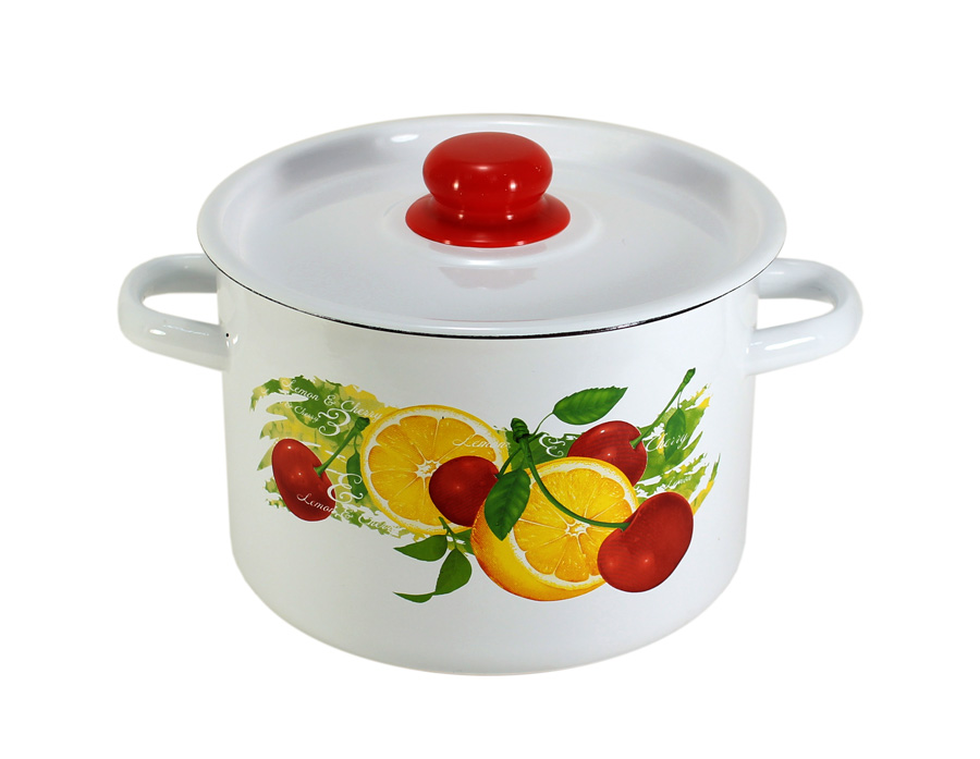Кастрюля 1,5л Фрутта белая 1с15с/1
