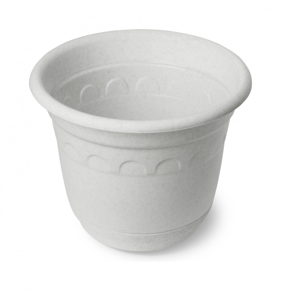 Кашпо КОЛЫВАНЬ 1,8л Д18см мрамор с поддоном С93М 