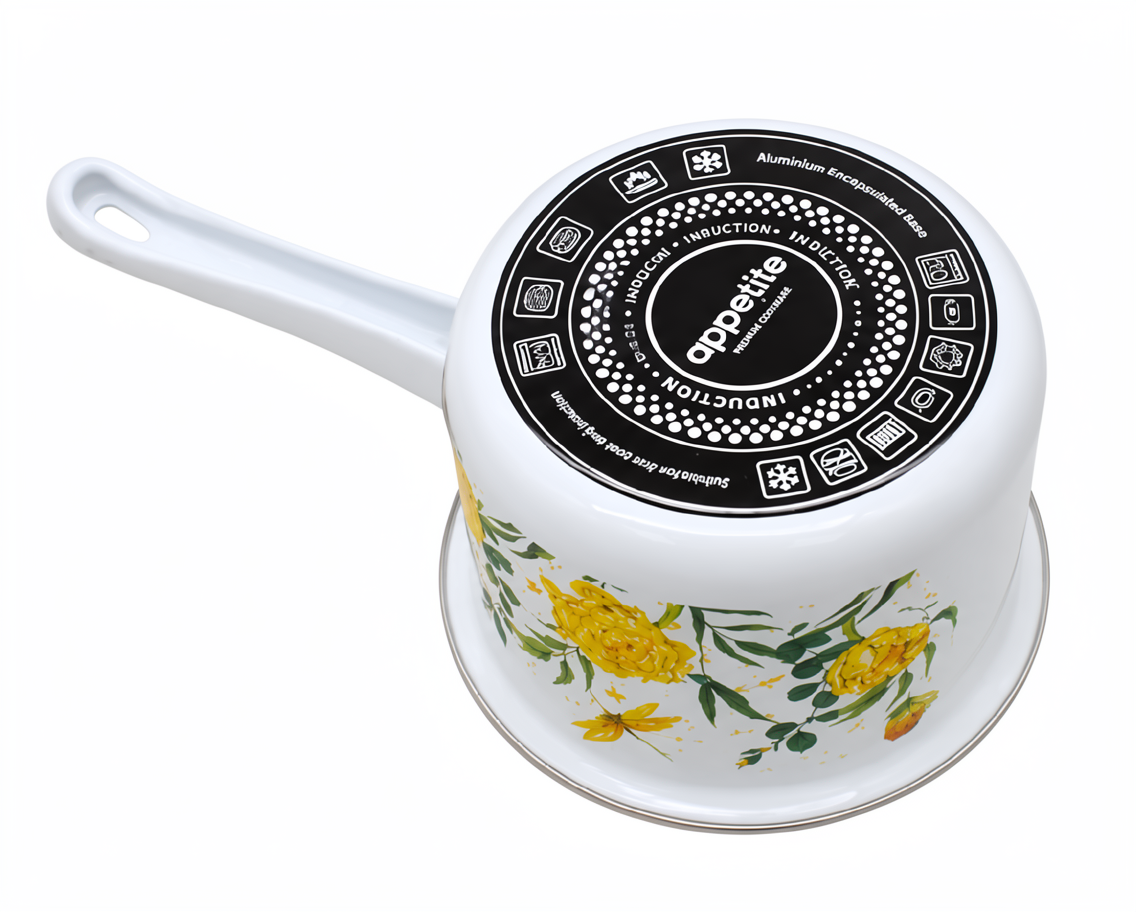 Ковш 1,5л с крышкой BLOSSOM белосн Ковш 1,5л с крышкой BLOSSOM белосн