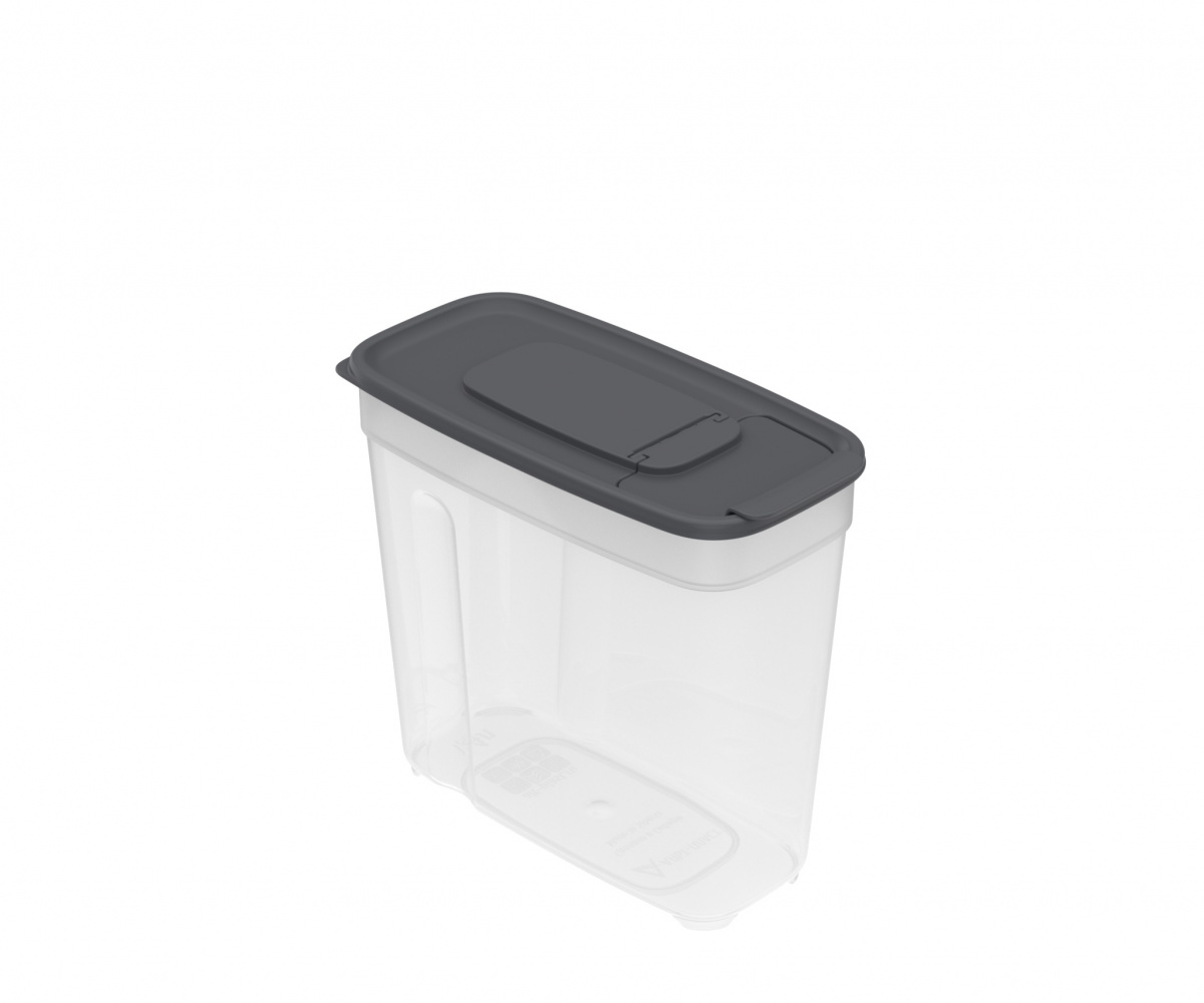 Контейнер 1,4л для сыпучих продуктов (170×85×155мм) (графит) Контейнер 1,4л для сыпучих продуктов (170×85×155мм) (графит)