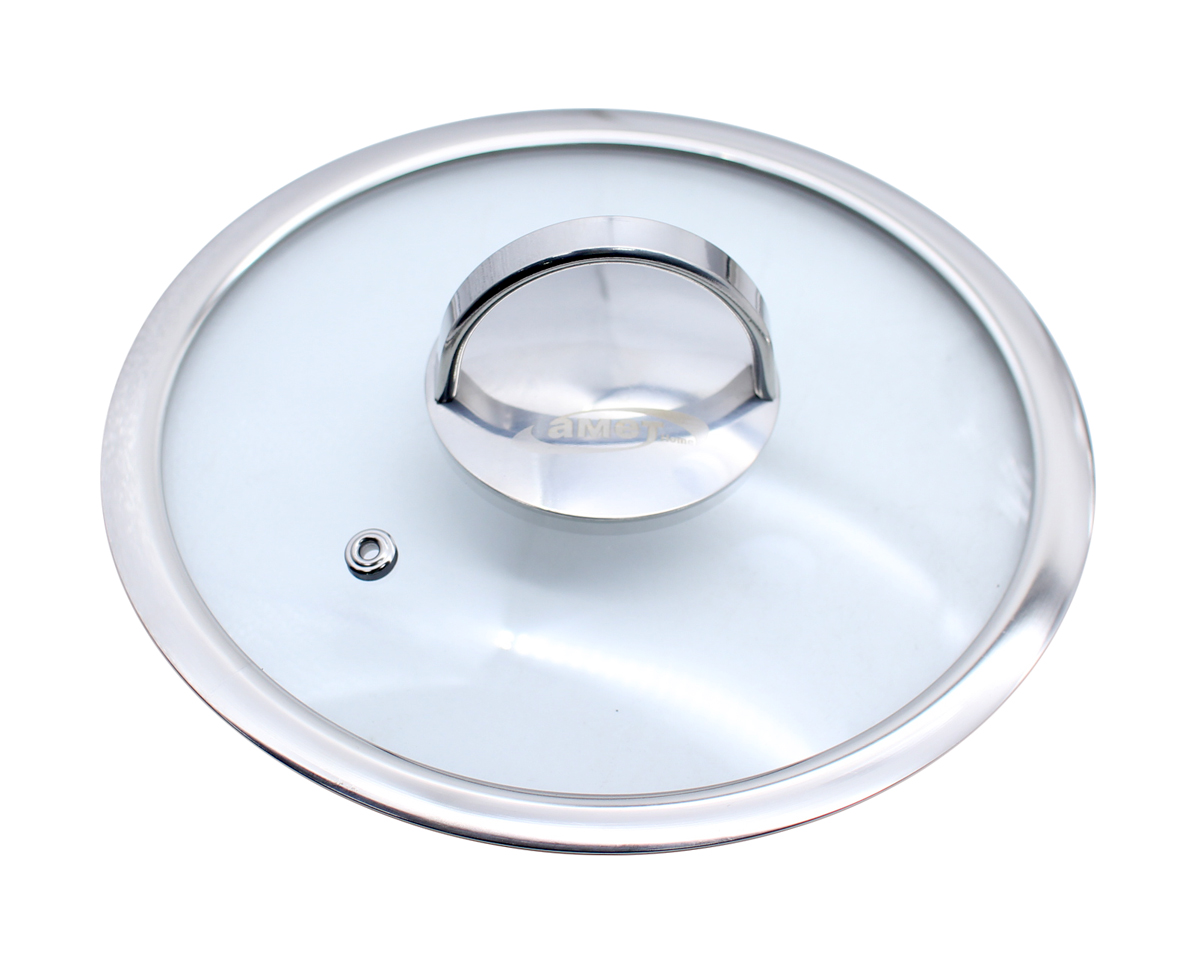 Кастрюля 5л "Фостер" d220 стекл.кр, с ТРС 