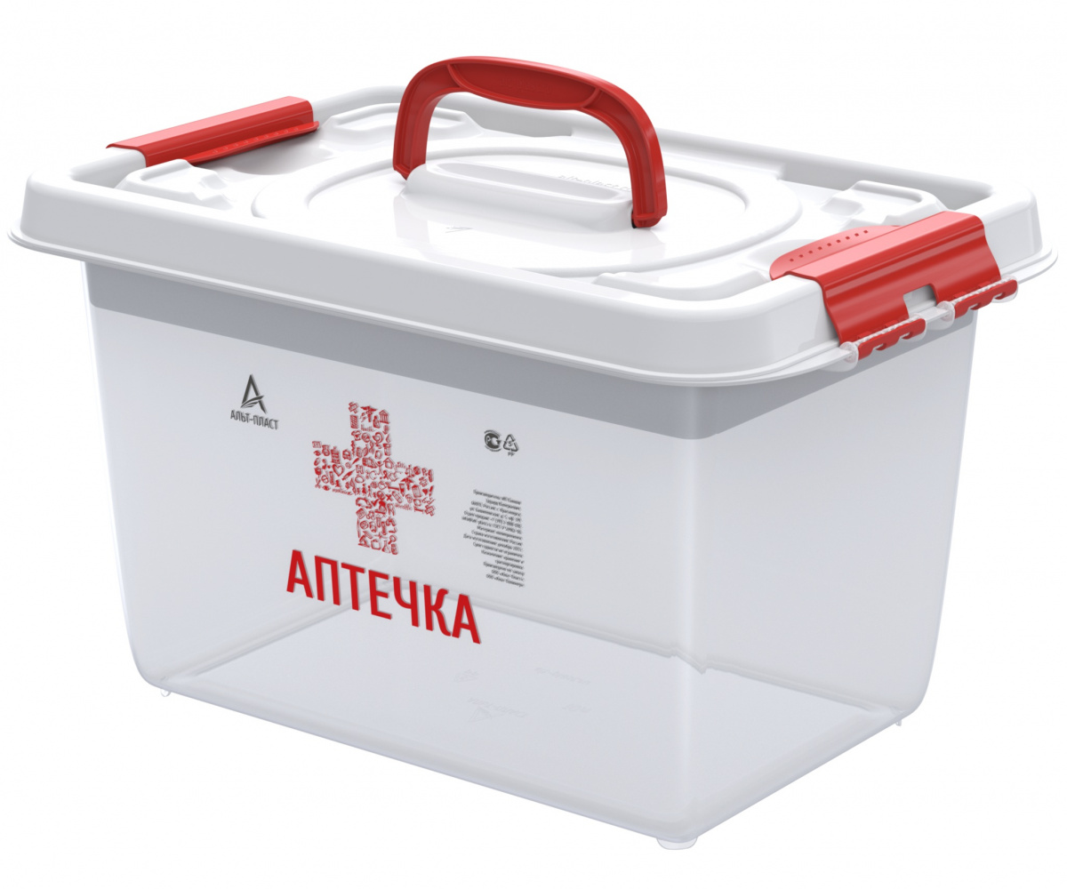 Бокс 10л (359×242×211мм) Аптечка с вкладышем АП 409