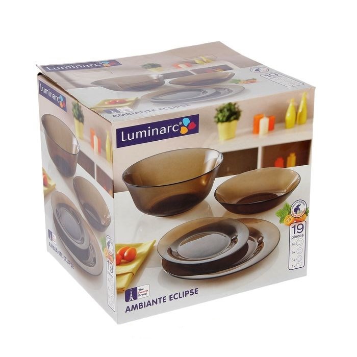 Столовый сервиз Luminarc 19 предметов Амбьянте эклипс L5176 Столовый сервиз Luminarc 19 предметов Амбьянте эклипс L5176