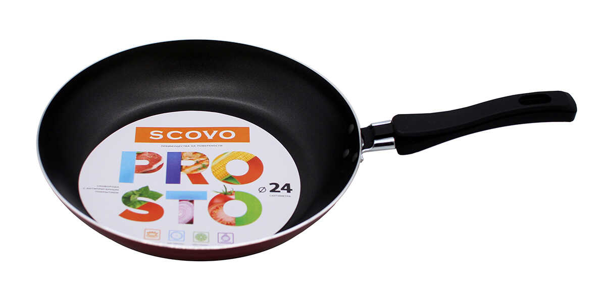 Сковорода 24см Scovo без крышки Prosto СЭ-061
