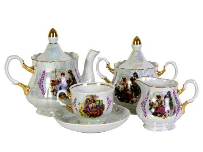 Сервиз чайный 15 предметов Мадонна "Романс"