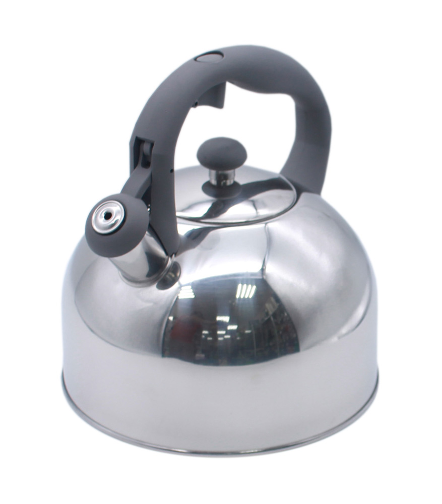 Чайник 2,5л со св индук ручка soft-touch серая КТ-134G