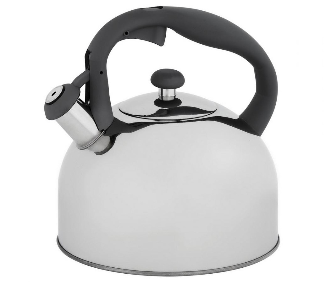 Чайник 2,5л со св индук ручка soft-touch серая КТ-134G