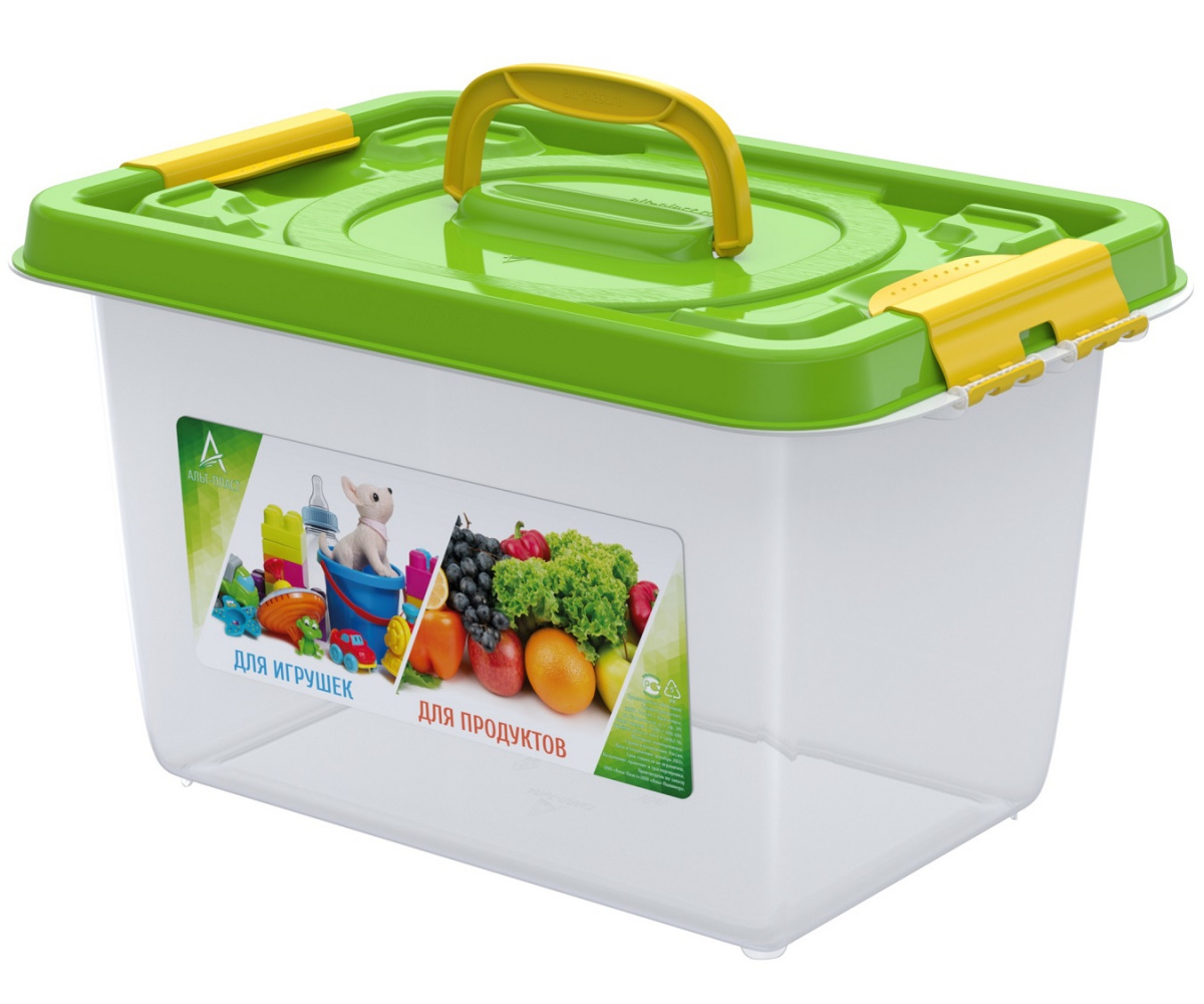 Бокс универсальный 10л (359×242×211мм) (Для игрушек и продуктов) АП 415