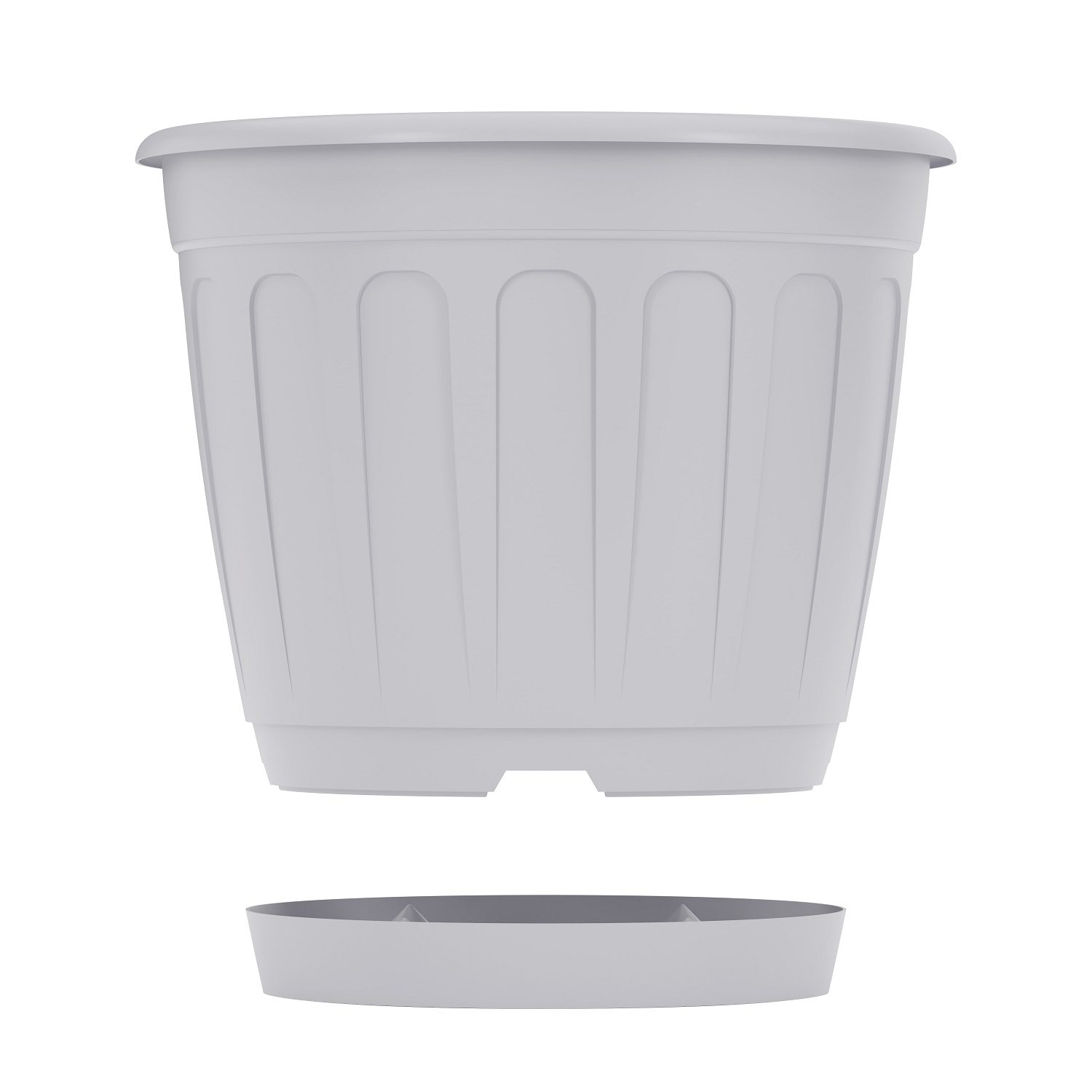 Горшок Дионис 3,6л серый 